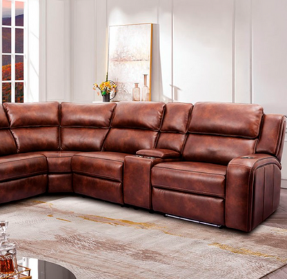 Callie Transitional brown Living Room Sectional