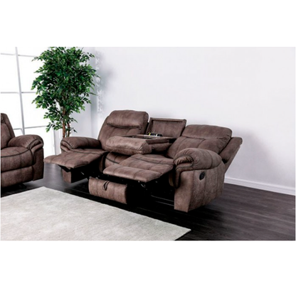 Celia Transitional Brown Living Room LoveSeat