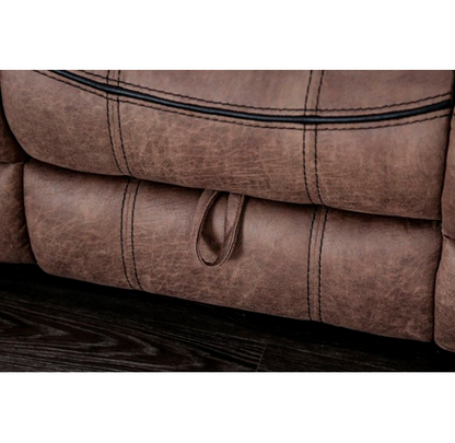 Celia Transitional Brown Living Room LoveSeat