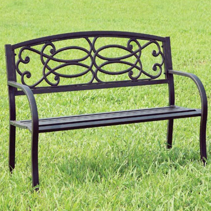 Potter Contemporary Black Patio BENCH