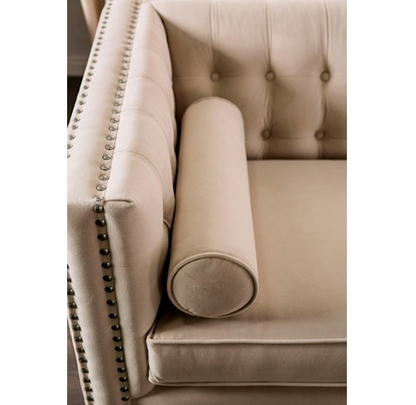 Elliot Transitional Beige Living Room LoveSeat