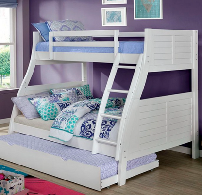 Hopple Transitional White Bunk Bed