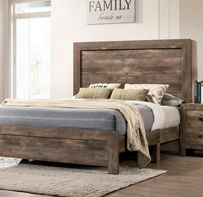 Larissa Rustic Natural Tone Bed Frame