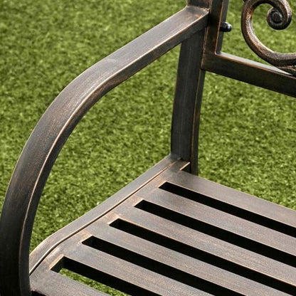 Potter Contemporary Black Patio BENCH