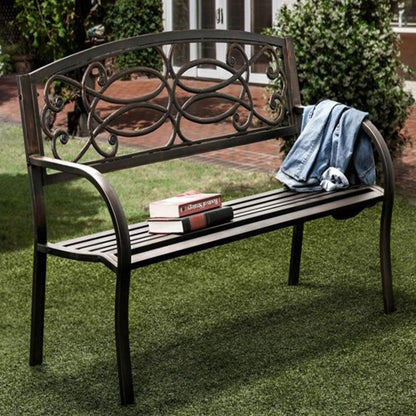 Potter Contemporary Black Patio BENCH