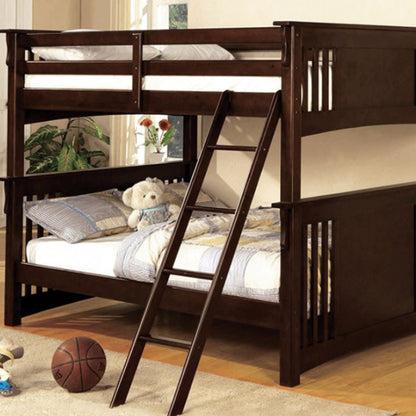 Spring Creek Cottage Dark Walnut Bunk Bed