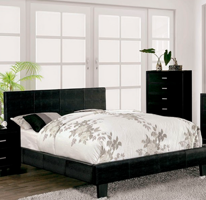 Wallen Contemporary Black Bed Frame