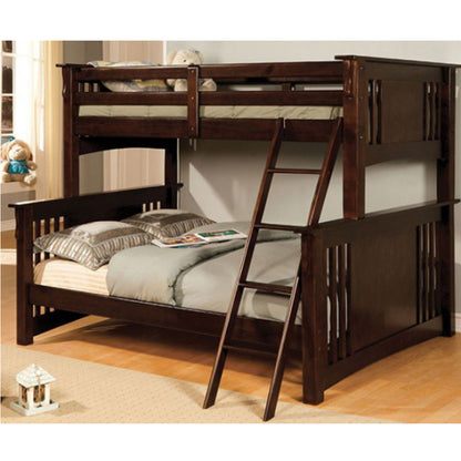 Spring Creek Cottage Dark Walnut Twin/Full Bunk Bed