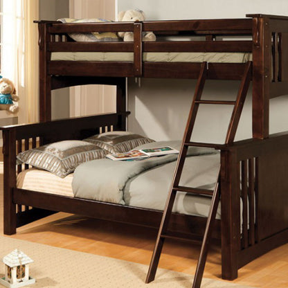 Spring Creek Cottage Dark Walnut Twin/Full Bunk Bed